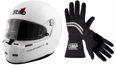 Stilo helmet and OMP gloves